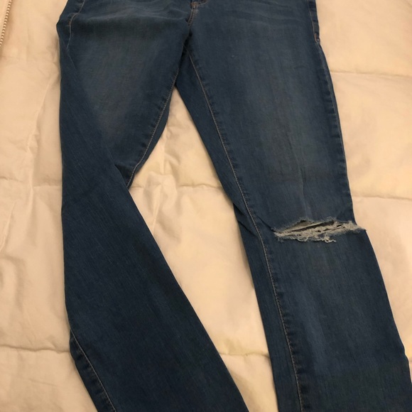 Topshop moto Leigh skinny jeans with holes - Picture 2 of 5